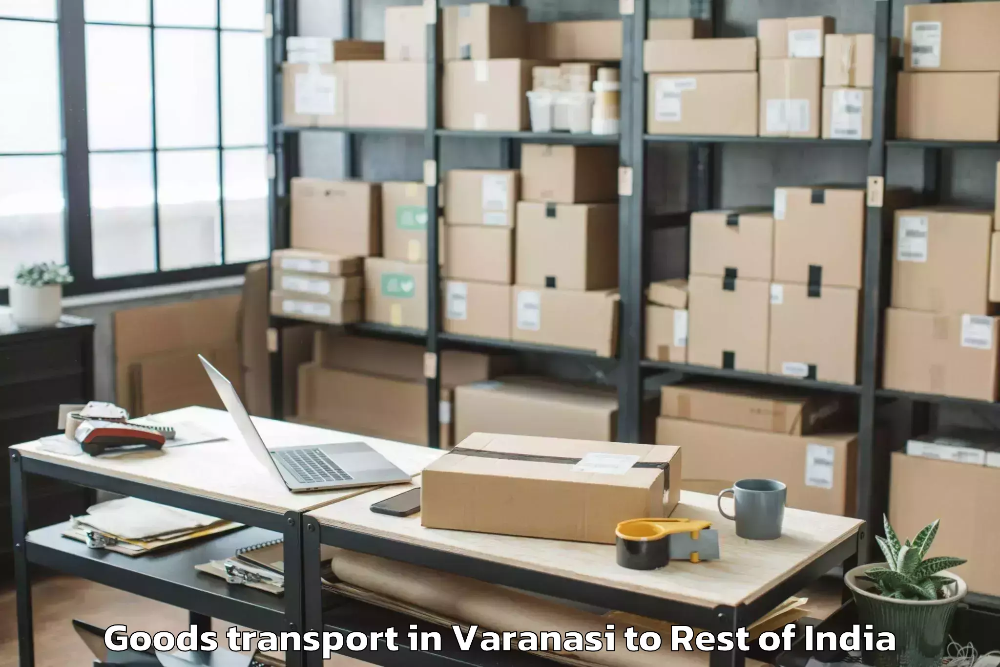 Varanasi to Pangin Goods Transport Booking